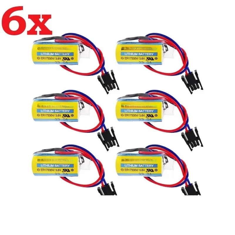 

Программируемая батарея 6X MR-BAT ER17330V/3.6V A6BAT для систем числового программного управления