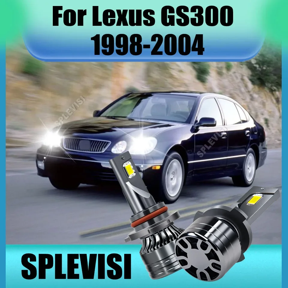 High/Low Beam Headlight Set 6000K White For Lexus GS300 1998-2004 1999 2000 2001 2002 2003 LS400 1998 1999 2000