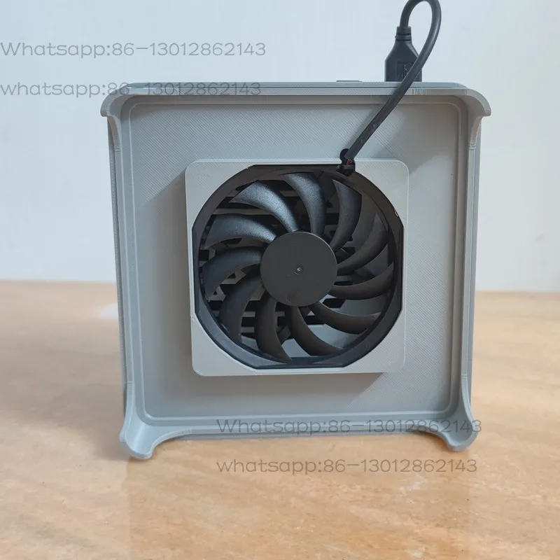 Mini host, small computer, router, new universal heightening 8010 silent fan radiator base