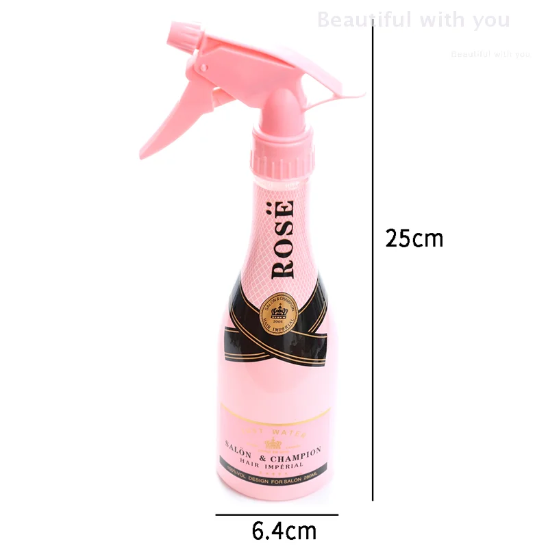 280ml garrafa de spray de cabelo salão de beleza garrafa de spray de água cabeleireiro névoa fina