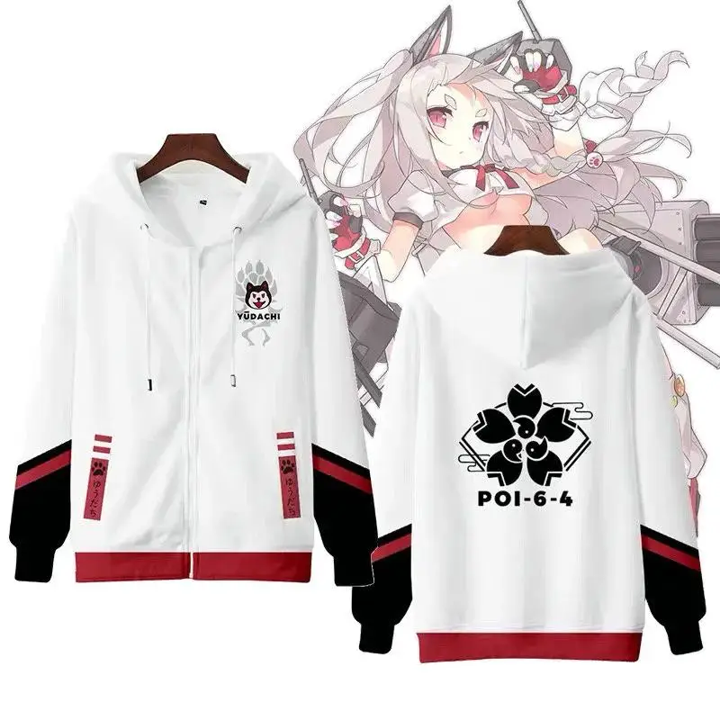 Game Azur Lane 3d Hoody Cosplay Men Women Zipper Sport Hoodies Jackets Tops Fashion Anime Long Sleeve Popular Hooded Sweatshirts