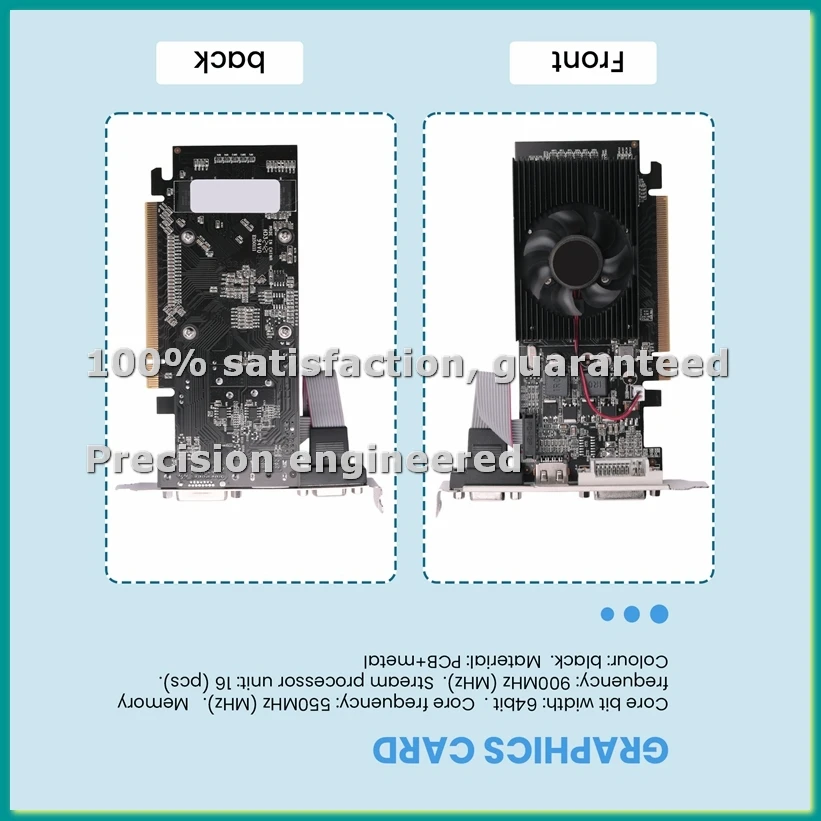 

Видеокарта GT210 1 ГБ, 64-битная, для ПК-игр, DVI-I, совместимая с VGA, б/у, с поддержкой двух мониторов - TCES
