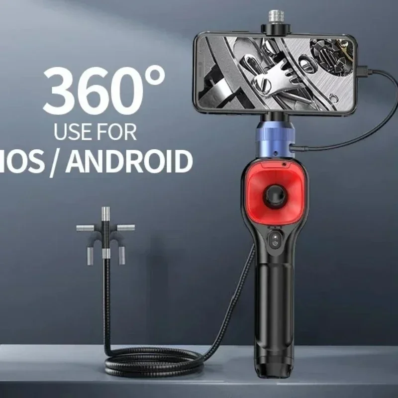 

360 Rotary Video Controlled Endoscope Endoscopic With Apple Iphone Ios Car Camera For Rotation Articulation Automotive Boroscope