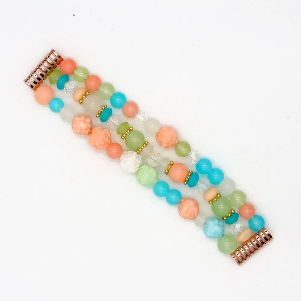 Bracelet Beaded Band for Apple Watch Series 9 8 7 6 5 4 3 SE Women Jewelry Elastic Stretch Strap for iWatch Bracelet 41mm 40mm