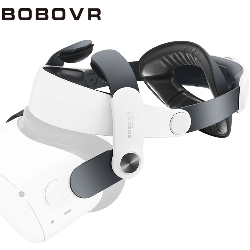 BOBOVR M2Plus Halo Strap Compatible With Meta Oculus Quest 2 with BOBOVR C2 Storage Bag Suitable for Quest 2 Elite battery Strap