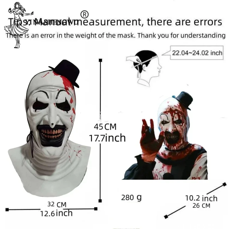 EE01 фильм ужасов 2 косплей костюм клоун комбинезон маска призрака костюмы на Хэллоуин аниме костюм ужас боди черный Ha & 0Ww