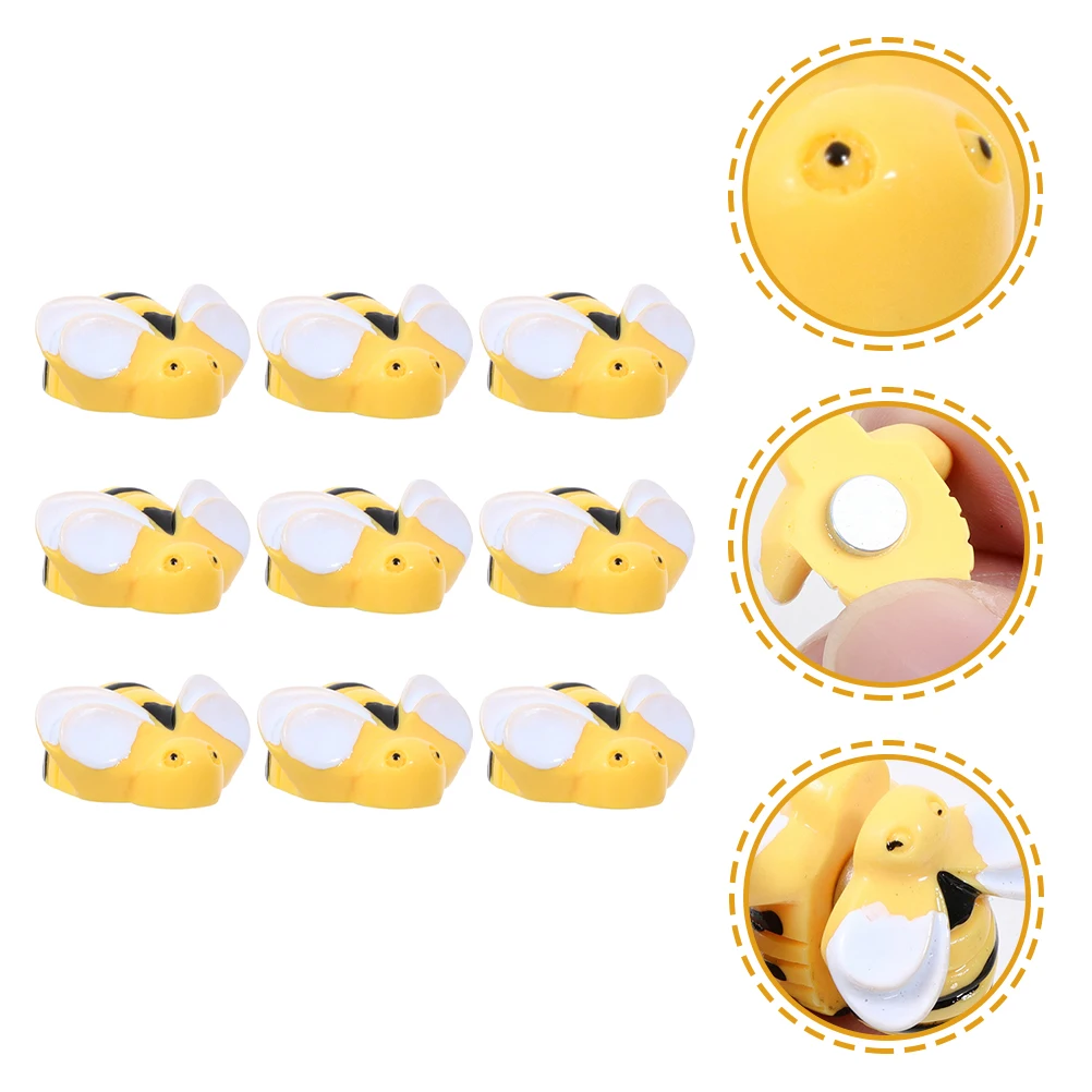 

9 Pcs Bee Fridge Magnet Locker Decor for Girls Kitchen Refrigerator Office Whiteboard Set Magnets Metal Surface Gifts