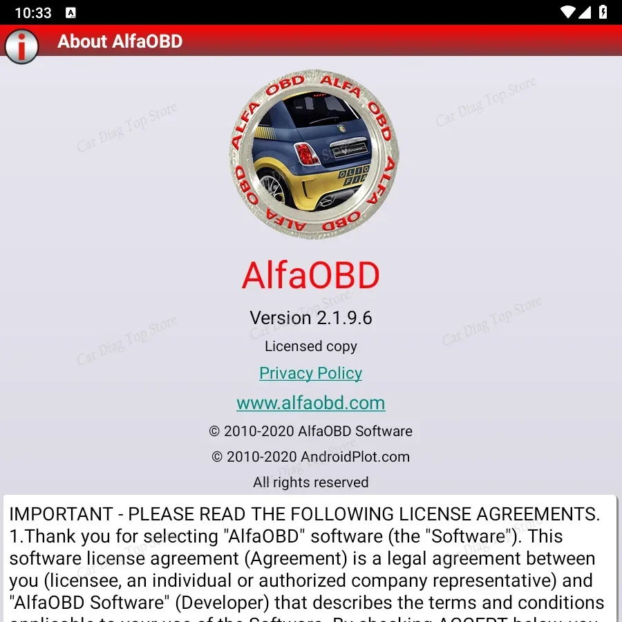 Alfaobd V2.1.9.6 (Android)Full Licensed-Diagnosis Alfa Fiat Lancia Abarth Dodge Chrysler Jeep Peugeot Citroën Read ‌D‌E‌S‌C‌