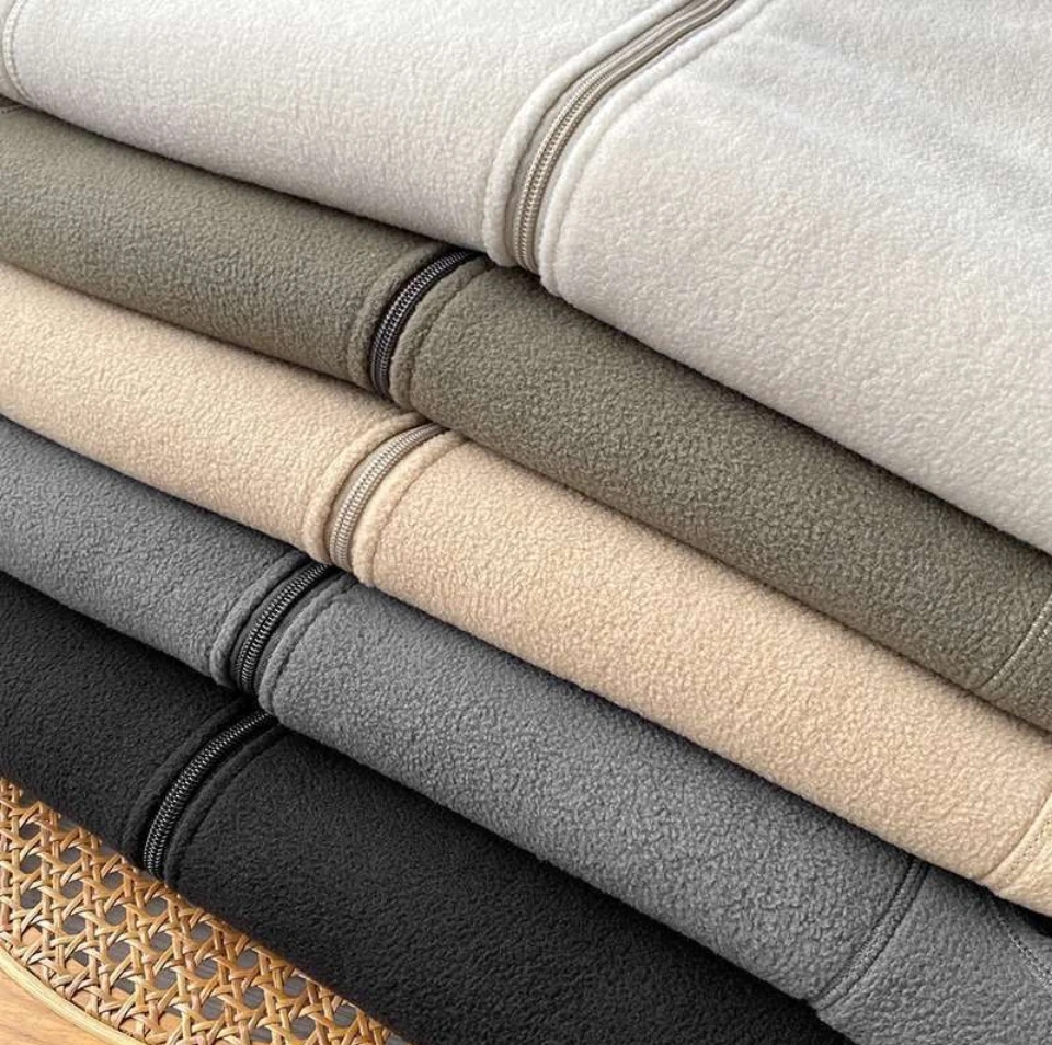 

Женская куртка, осень-зима, новая двусторонняя плюшевая верхняя одежда с воротником-стойкой на молнии, пальто, толстая теплая спортивная толстовка