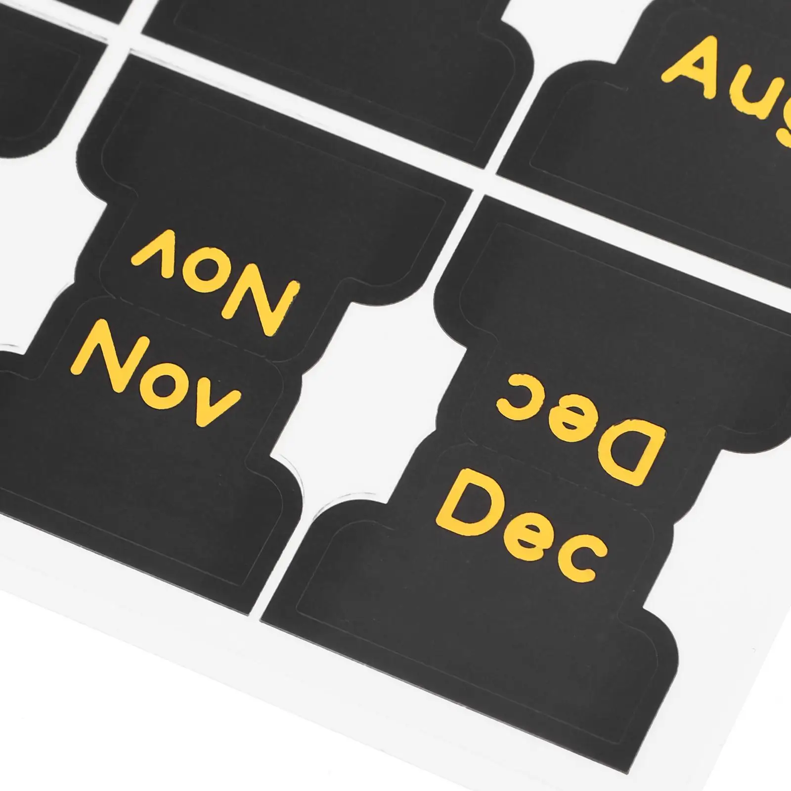 5 Sheets Label Stickers Monthly Dividers Self Adhesive Tabs Sticker Tabs Planner Pastel Book Folder Notes