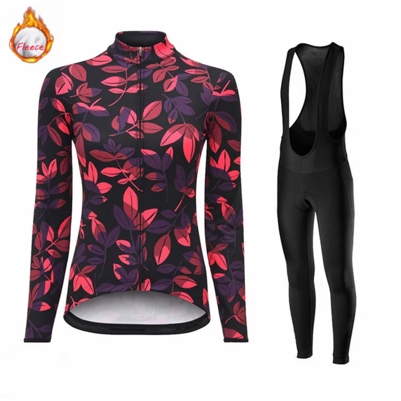 Cycling Jersey 2023 Women\'s Warm Winter Thermal Fleece Bicycle Clothing MTB Outdoor Riding Sport Long Sleeve Ropa Ciclismo Mujer