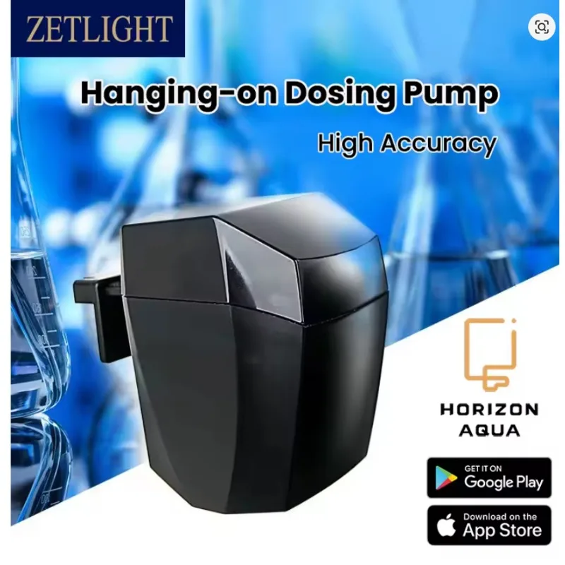 ZETLIGHT HDP-1/HDP-4 Smart Dual Control (WiFi + Bluetooth) High-Precision Peristaltic Hanging Dosing Pump for Aquarium Reef Tank