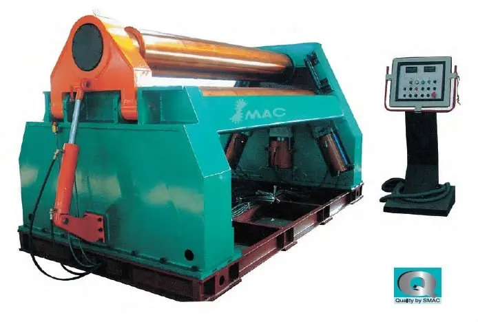 Up to 6mm Thickness Stainless Steel 4 Rolling Plate Metal Bending Machine