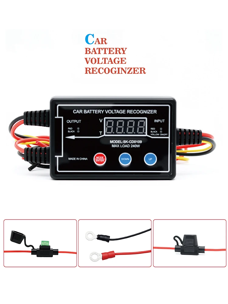 Auto DRL Controller Auto LED Tagfahrlicht Relais Schwelle Spannung Einstellbarer Kabelbaum Dimmer 12/24 V mit Ein/Aus-Funktion