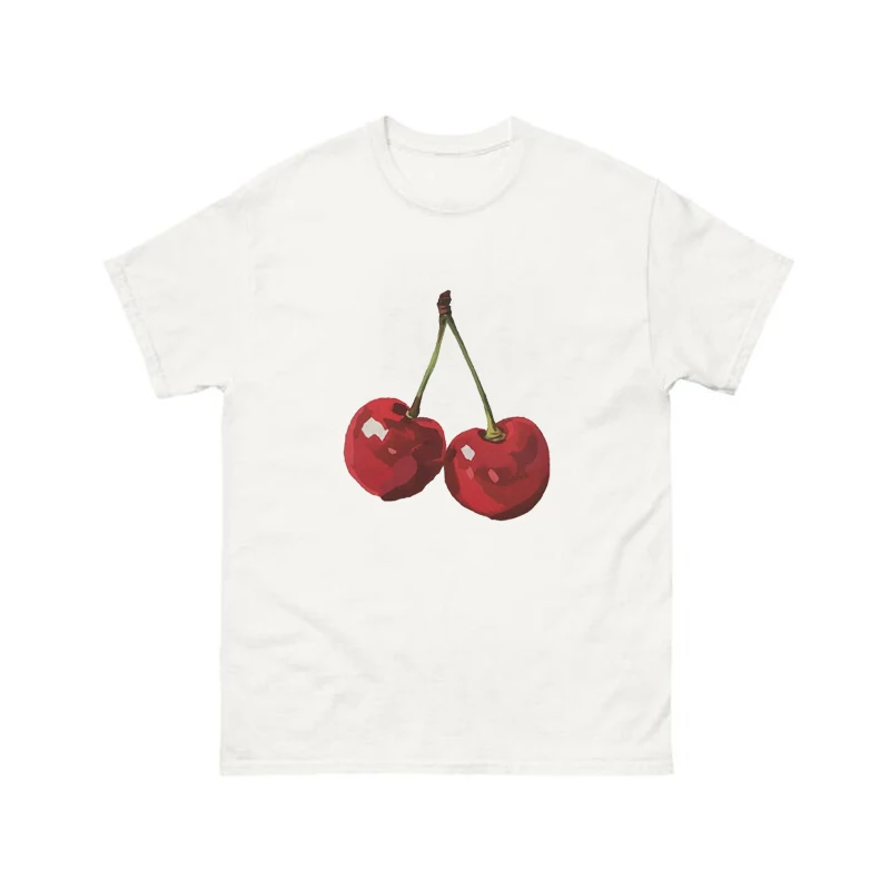 Cherry y2k Baby Tee Red Aesthetic Cherries Trendy Womens Coquette Baby Tee