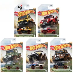 Original Hot Wheels Car Mud Runner Offroad Jeepster Diecast 1/64 Benz Land Rover Toyota Boys Toys for Children Birthday Gift