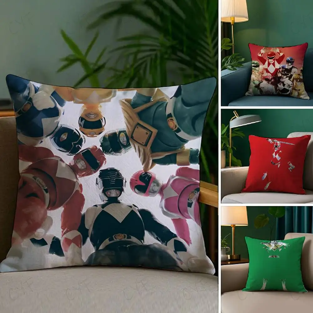 

Anime M-Mighty Morphin Power Rangers Pillow Case Custom Printed Brushed Fleece Pillow, Baby Skin-Touch, Eco-Friendly Dye-Sublima