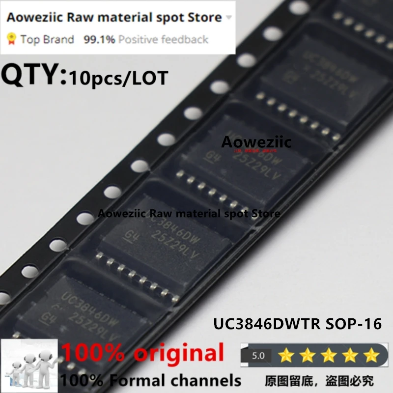 

Aoweziic 2023+ 100% New Original UC3846 UC3846DW UC3846DWTR SOP-16 UC3846N DIP-16 Switching Power Chip
