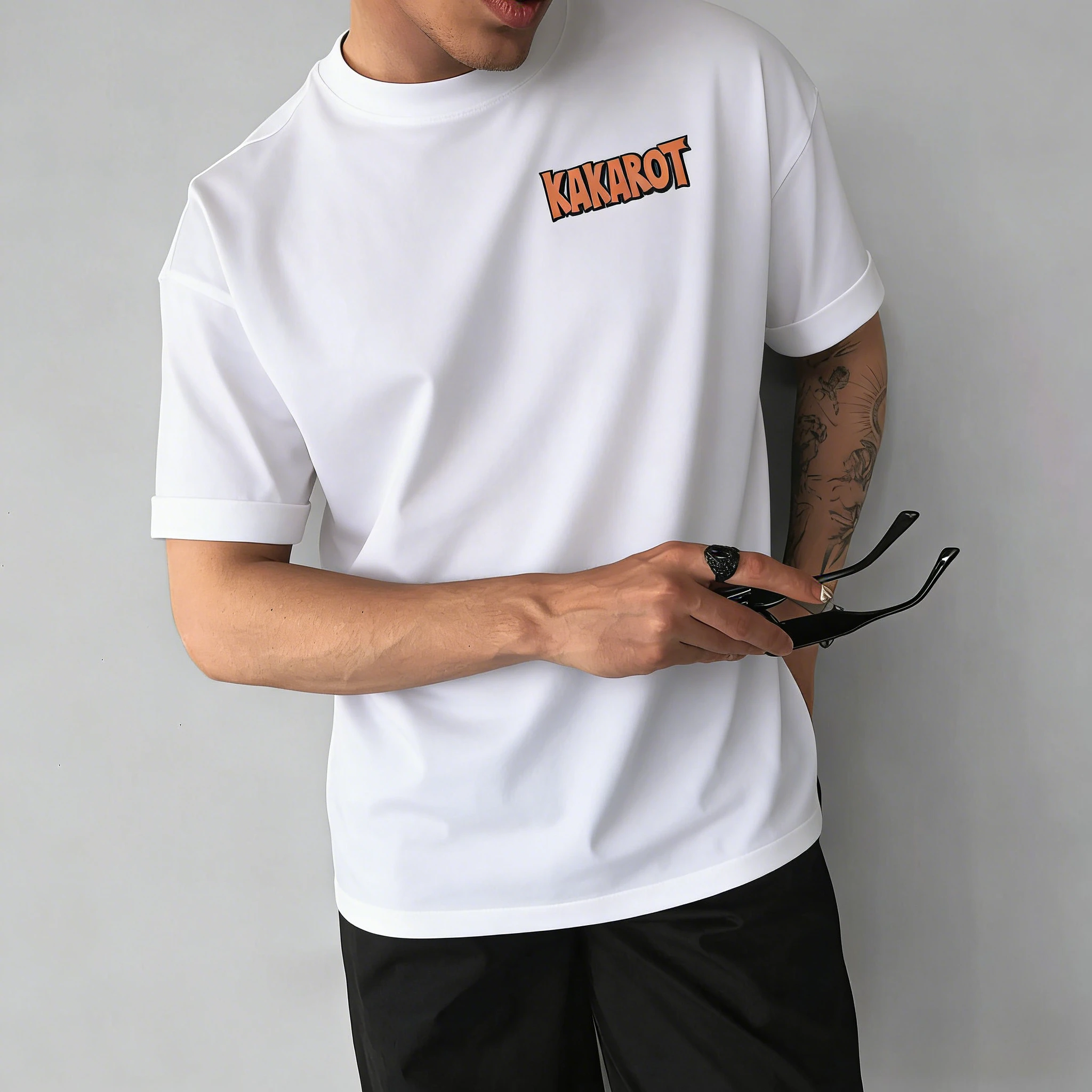 لعبة دراغون بول أنيمي جوكو مطبوعة القطن قصير الأكمام 2026 الصيف فضفاض رياضي الرجال والنساء المألوف جولة الرقبة تي شيرت #2