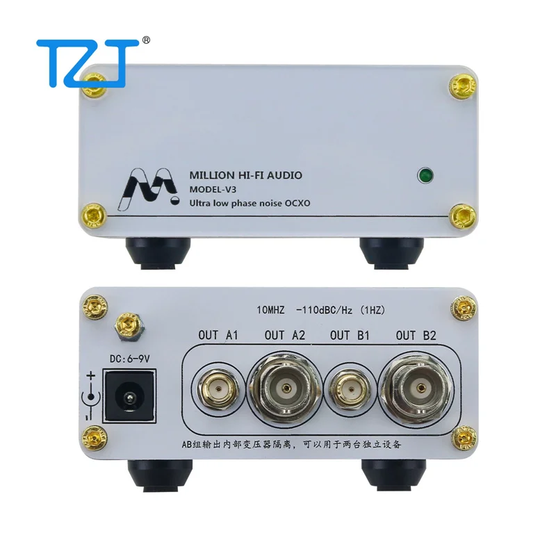 TZT MODEL-V3 10MHz Ultra-Low Phase Noise Clock Ultra Low Phase Noise OCXO by Million Hi-Fi Audio