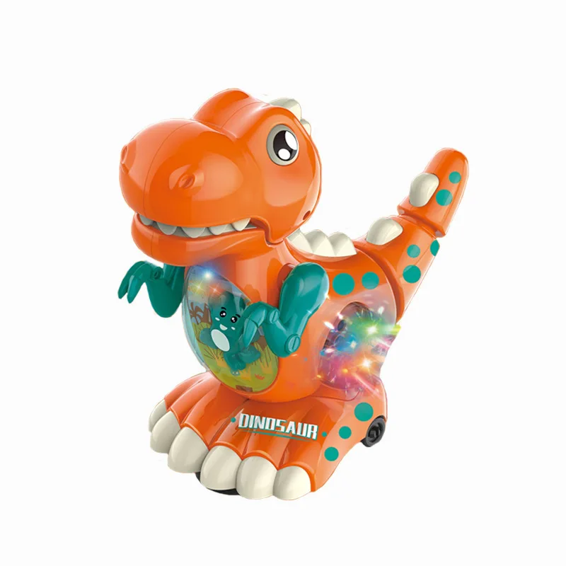 Novo dinossauro andando brinquedos elétricos modelo robô dos desenhos animados nteractive animal elétrico luz música brinquedos inteligentes presente para crianças