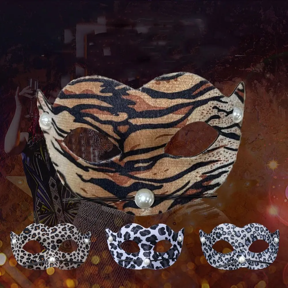 Costumes créatifs et amusants, motif de tigre léopard pour danse, mascarade, accessoires de Cosplay, masque de décoration d'halloween, masque léopard