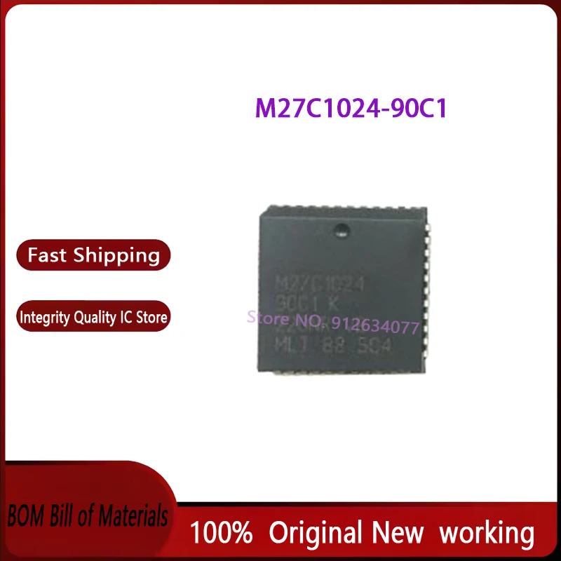 

10PCS/LOT M27C1024-90C1 M27C102490C1 M27C1024 PLCC44 100% New original