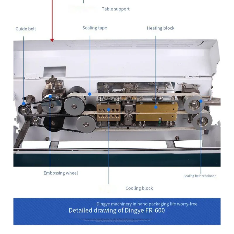 FR-600A automatic sealing machine Plastic bag film continuous sealing machine A new generation of high standard sealing machine