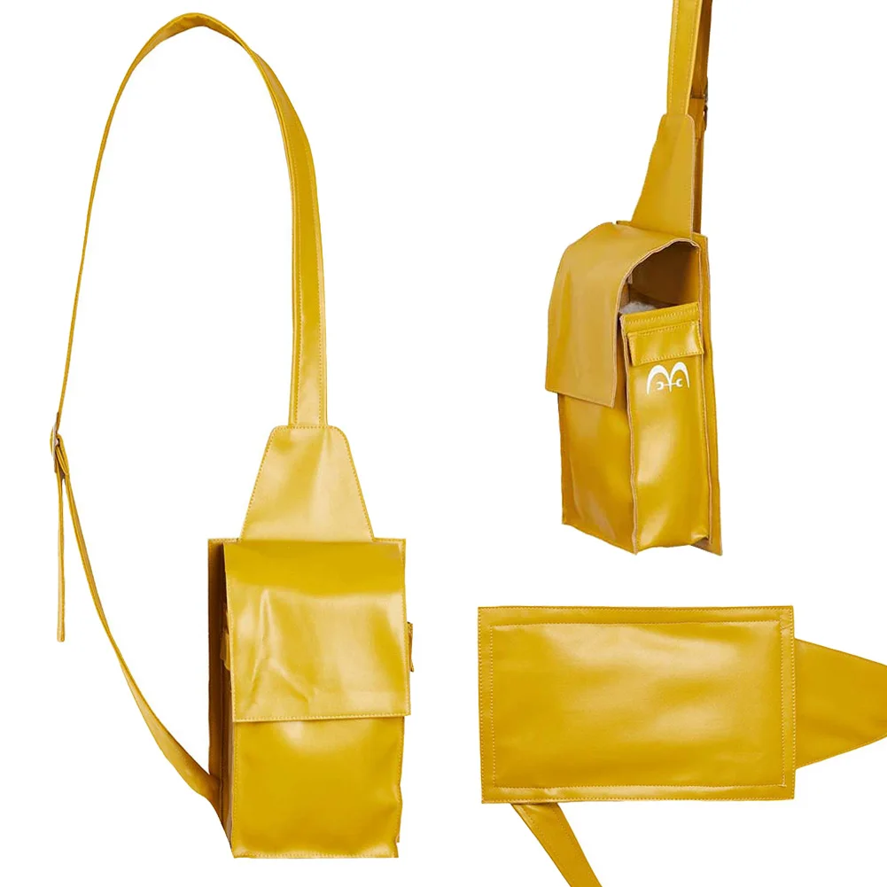 Anime Pirate LETTER Of  FAN Navy Yellow Shoulder Bag Cospaly Costume Accessories Chest Satchel Party Carnival Role Play Props