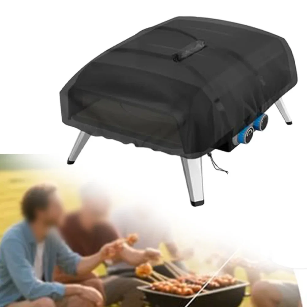 Heavy Duty Waterproof Pizza Oven Cover for Tefal Gas Oven 71 x 52 x 35 cm Windproof with Adjustable Straps and Carry Handles