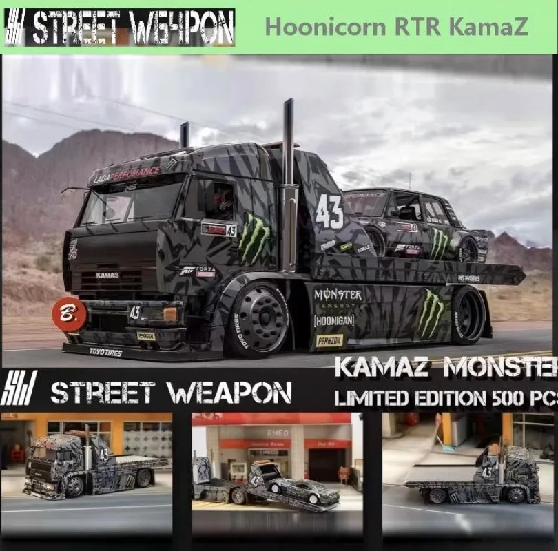 SW 1:64 Hoonicorn RTR KamaZ Alloy Die Casting Car Model Collection Model Boy Gift Christmas Gift Boy Toy