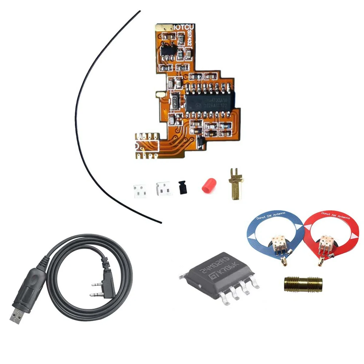 

Модуль модификации SI4732 FPC + антенна + Чип расширения 2 м для Quansheng K5K6 HF короткий прием/решение с двойной антенной