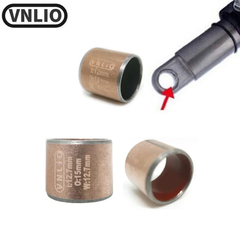 VNlio bicycle rear suspension shock absorber bushing Inner diameter 12.7mm Outer diameter 15mm MTB shock absorber bushing Mounta