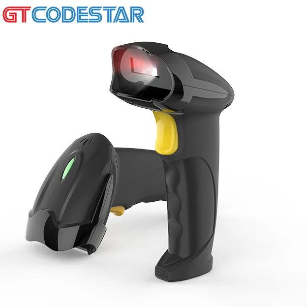 

GTCODESTAR Handheld 1D Laser Scan Gun Wireless Laser Barcode Reader 2.4G USB Barcode Scanner Supermarket Scanner for Warehouse