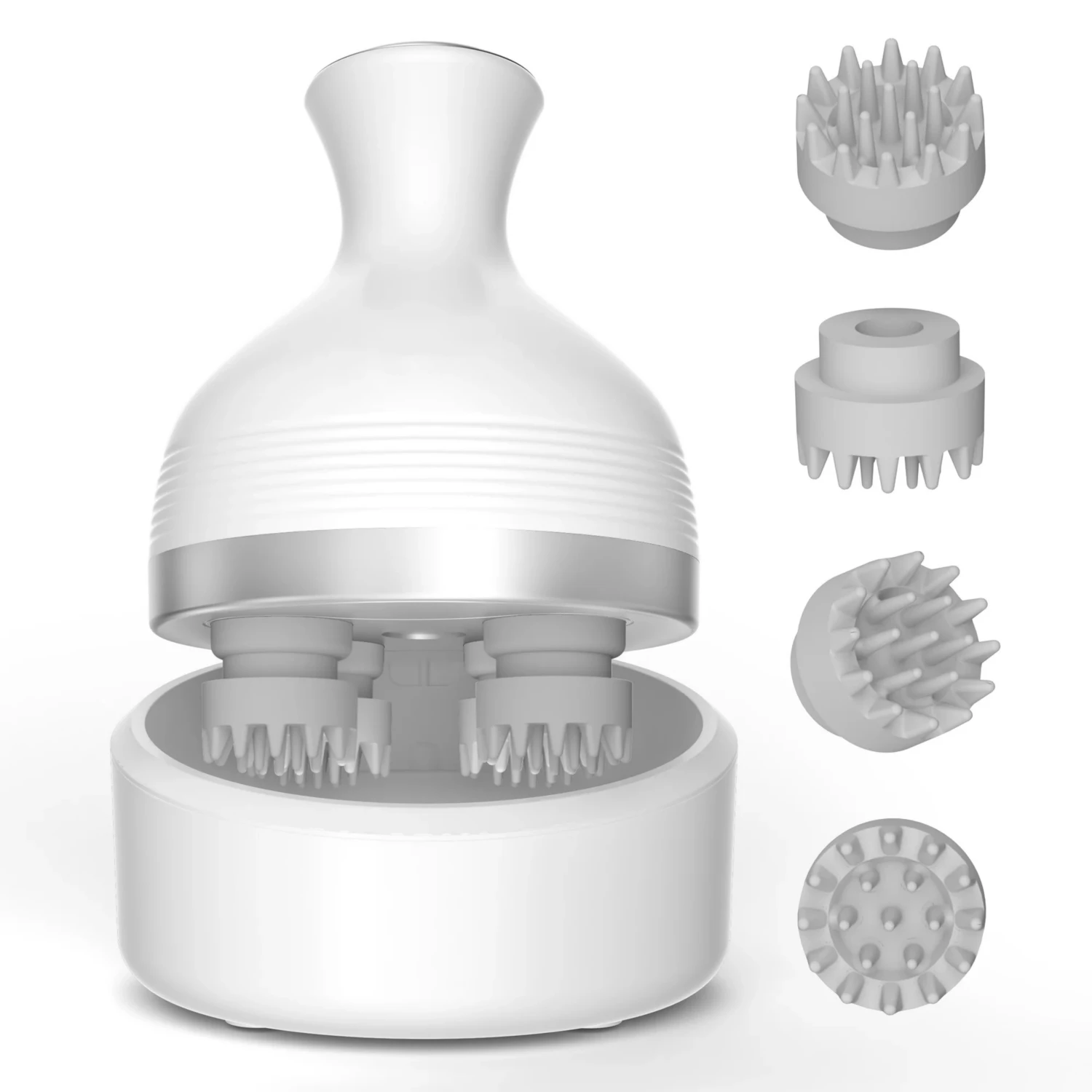 

NEW Electric Head Scalp Massager Body Massage Neck Deep Tissue 4 Kneading for Hair Growth Wireless Stress Relax & Cat Pet Claw