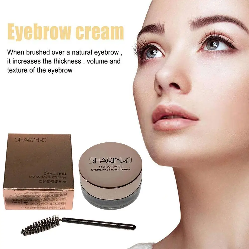 Brows Gel Wax Fixer com escova para mulheres, duradoura, pomada transparente, sobrancelha Styling sabão, sobrancelha cosméticos, Make Up Gel