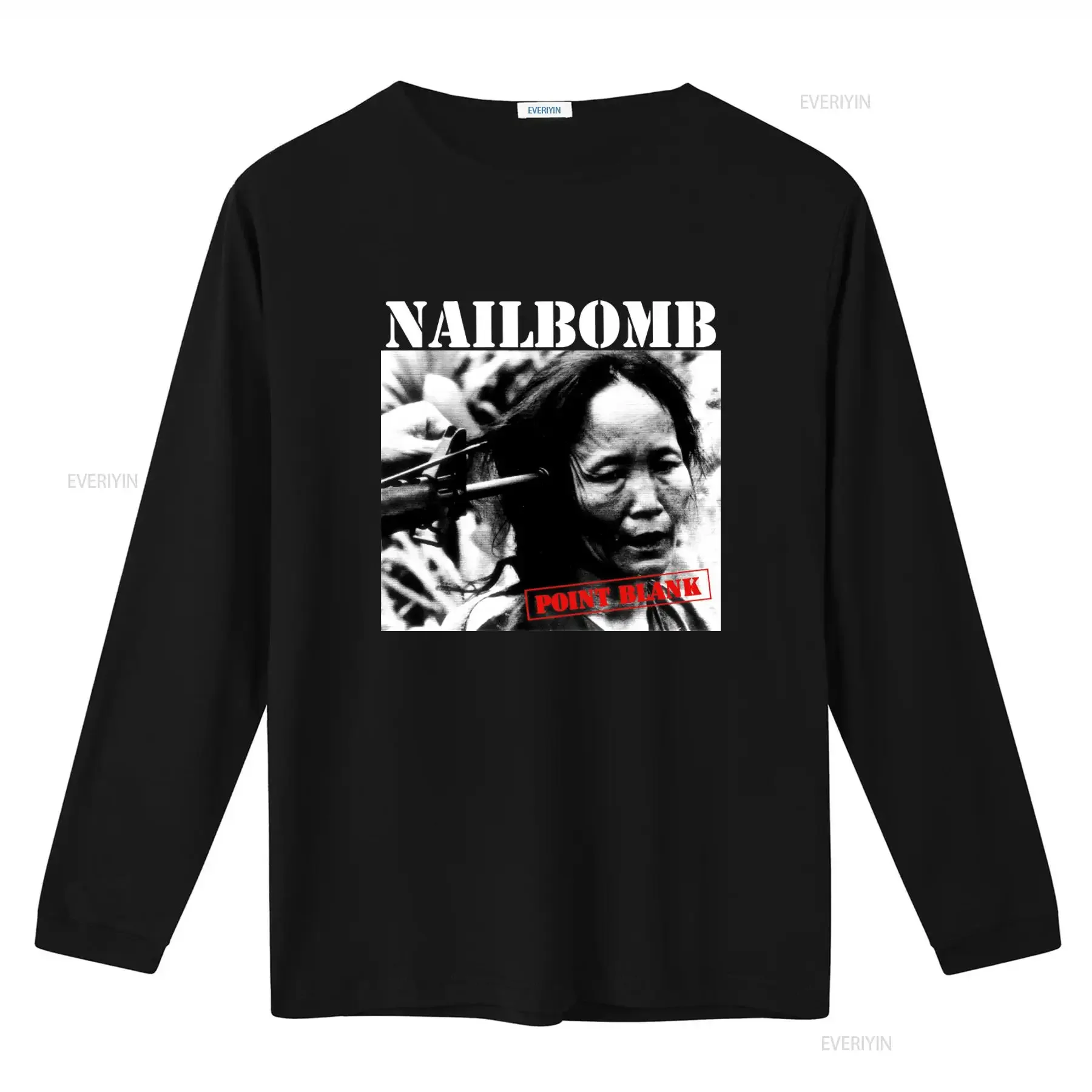 Nailbomb Point Blank T Shirt Bold Design for Fashion Forward Individuals vintage Washed Breathable designer clothes Versatile