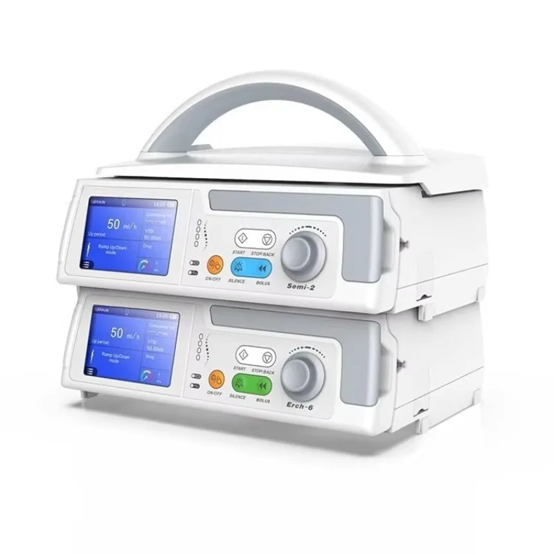 Good Quality 3.5 Inch Colour Touch Screen Iv 4 Channel Medical Infusion Pump