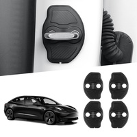 Door Lock Protector Cover for Tesla Model 3 Model Y 4Pcs Anti Rust Car Trim Decoration Strip Interior Accessories