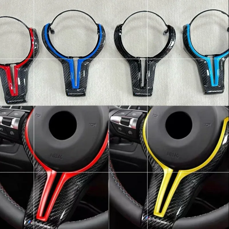 

Запчасти для BMW серии 1234 GT F10F18F30M2M3M4M5, чехол для рулевого колеса из настоящего углеродного волокна, MP