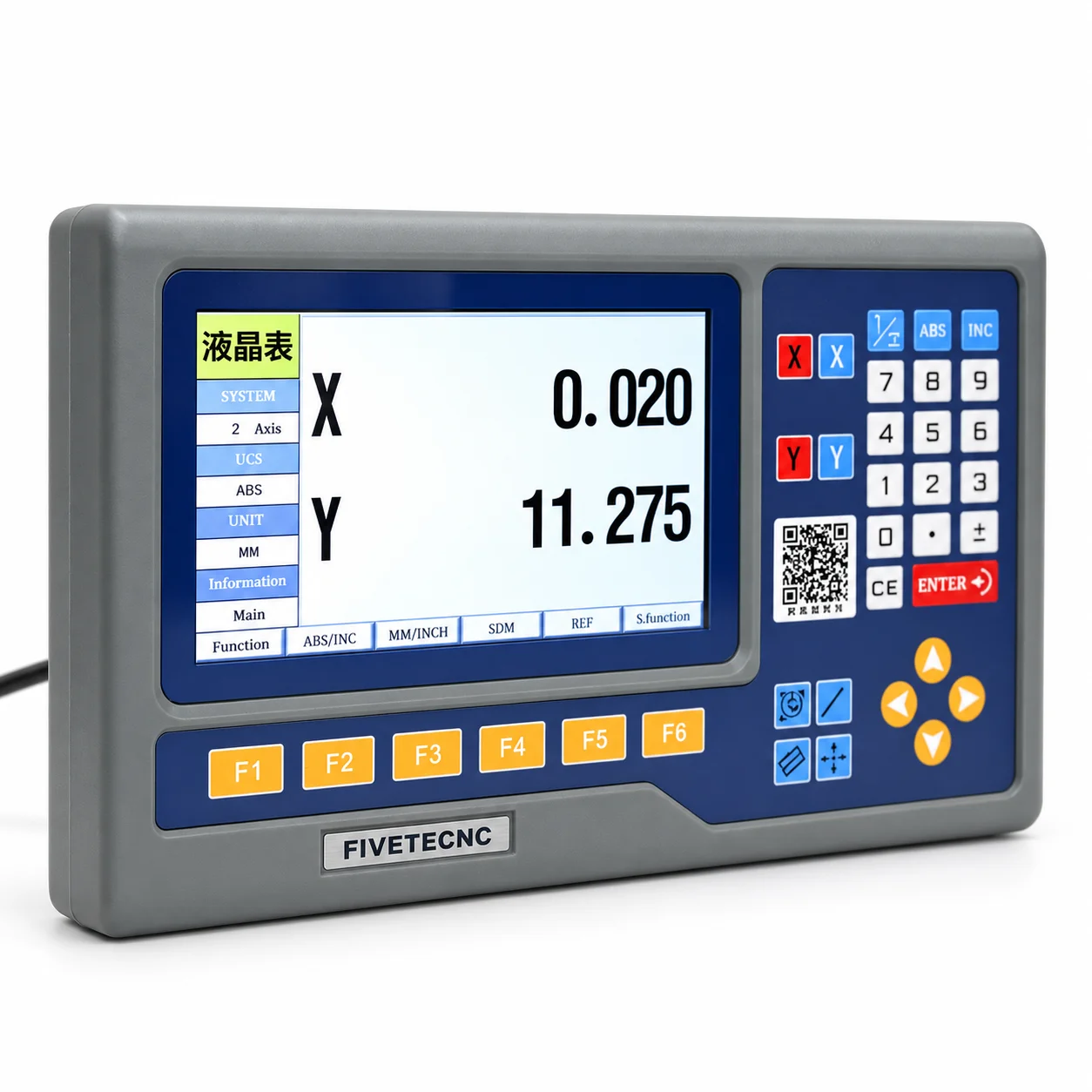 8 Languages 2 Axes 3 Axis LCD DRO Digital Readout Display Counter for Milling Lathe Turning Machines