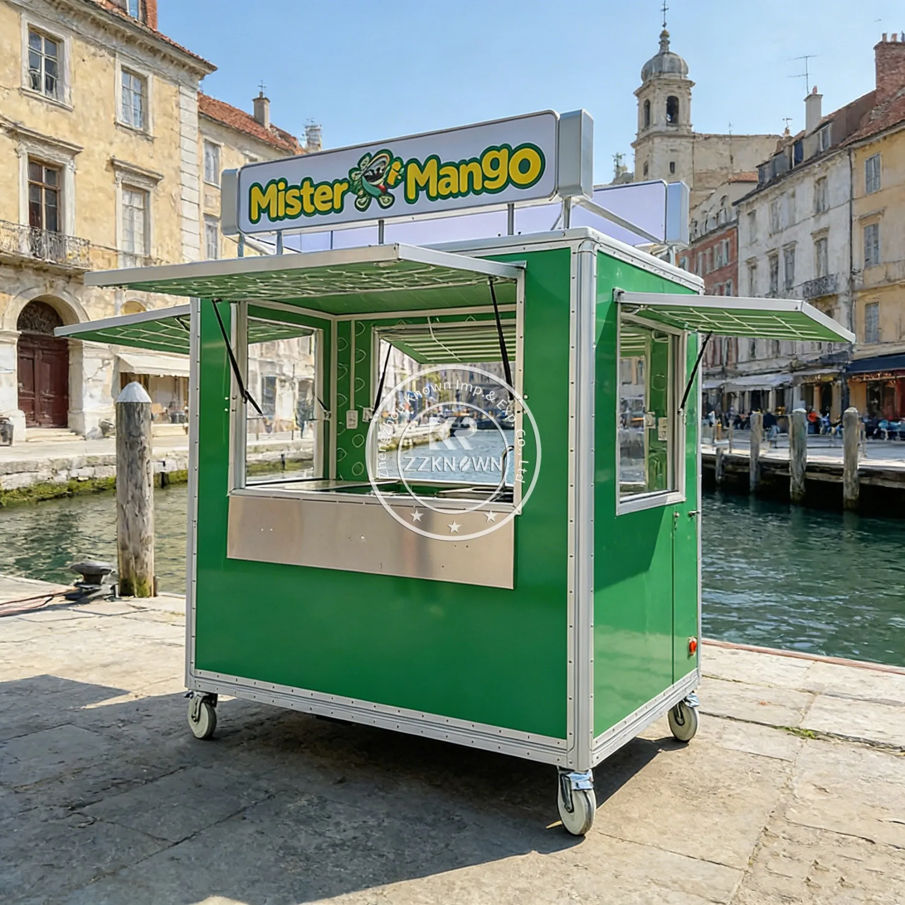 

Прицепы-фургоны для продажи еды: полностью оборудованные мобильные кухни, фургоны-рестораны, фудтраки для картофеля фри, бургеров, пиццы с фритюрницей