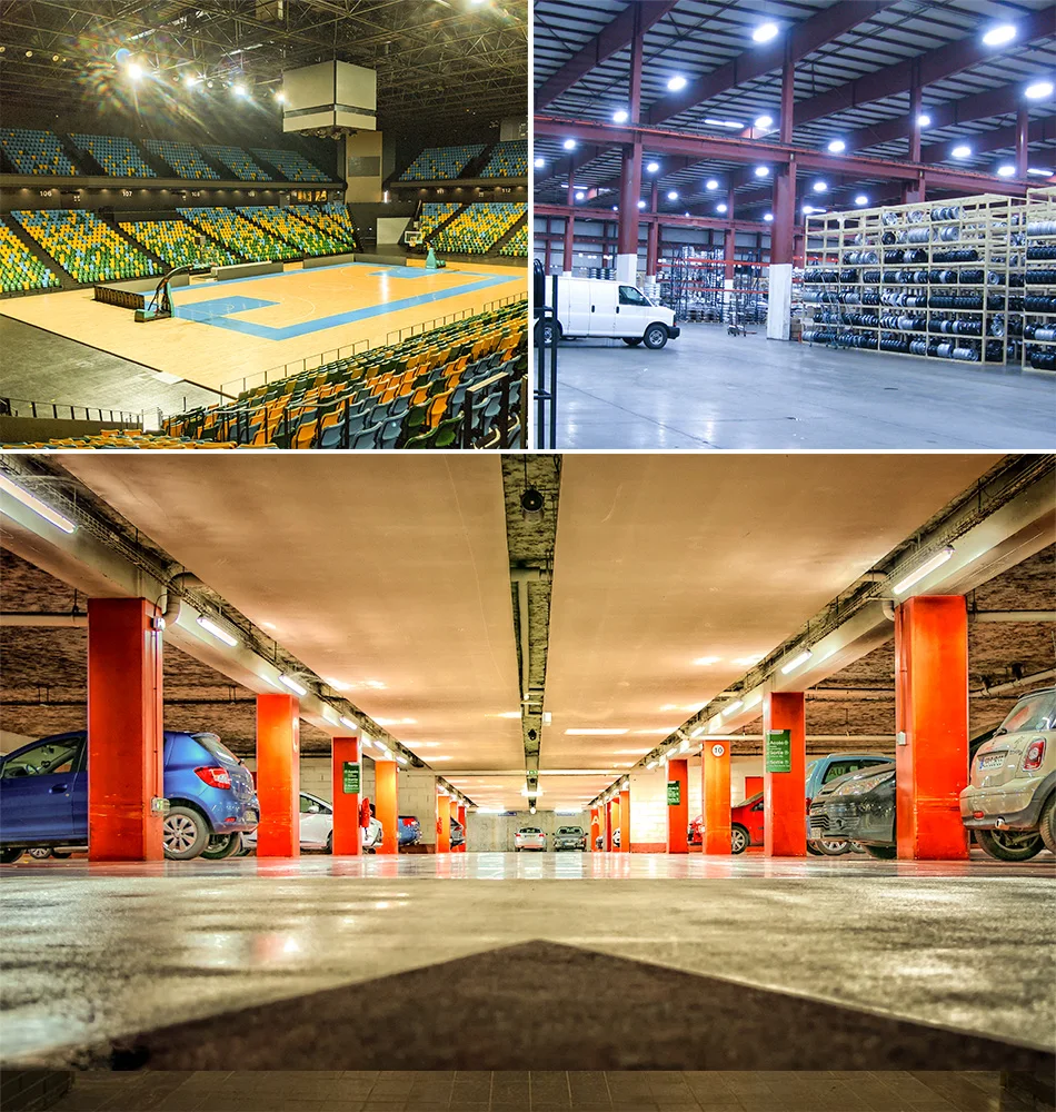 200 W LED-Birne E27/E26 Lampe Garagenleuchte AC 220 V zusammenklappbar verformbare Hochregallampen Strahler Home Warehouse Workshop Parkplatz – Detail 12