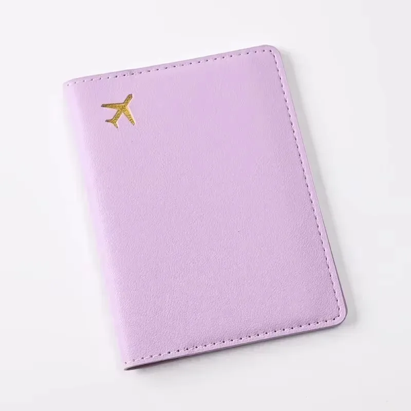 Passport Covers Travel Wallet Id Card Holder Fashion Airplane Print Passport Holder Women Men Passport Cover Flight Ticket Clip