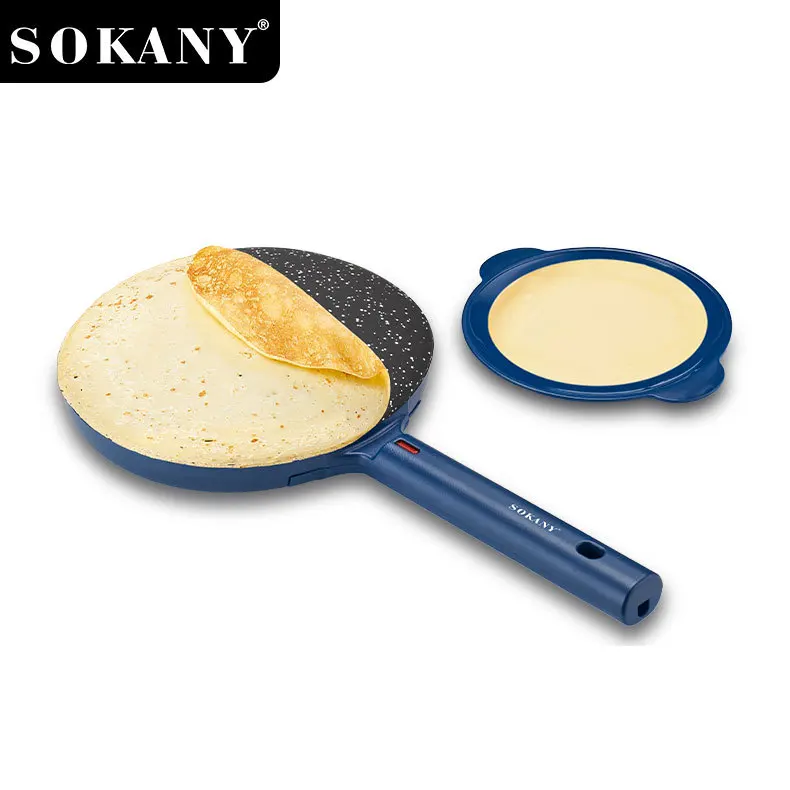 Houselin Electric Pancake Maker, Portable Pancake Maker Switch, Non-stick Coating, Easy to Use Pancakes, 600W