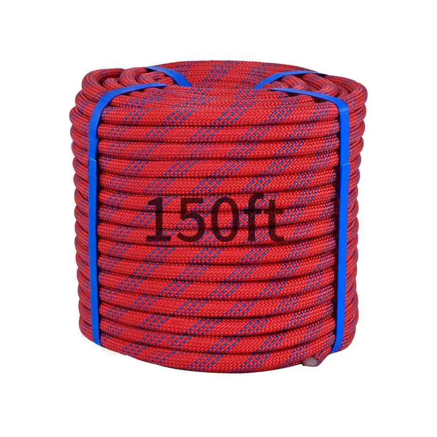 

Канат для скалолазания 1,2 дюйма, усиленный, для подвесных качелей, тяги, использования на улице и в спортзале, красный