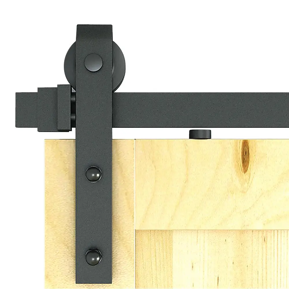 1.8m Adjustable Sliding Barn Door Hardware Kit - Durable & Easy Installation