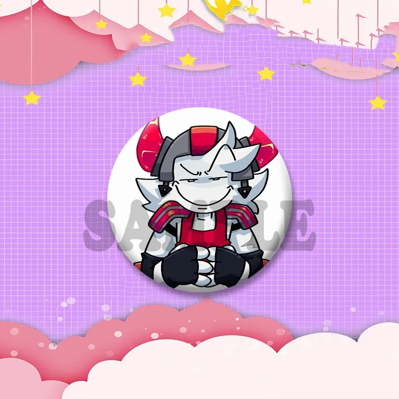Lustiges Subspace Sword Medkit Meme Abzeichen Anime Game P-Phighting Anstecknadeln Cartoon Brosche für Tasche Hut Ornament Freund Schmuck Geschenk – Detail 15