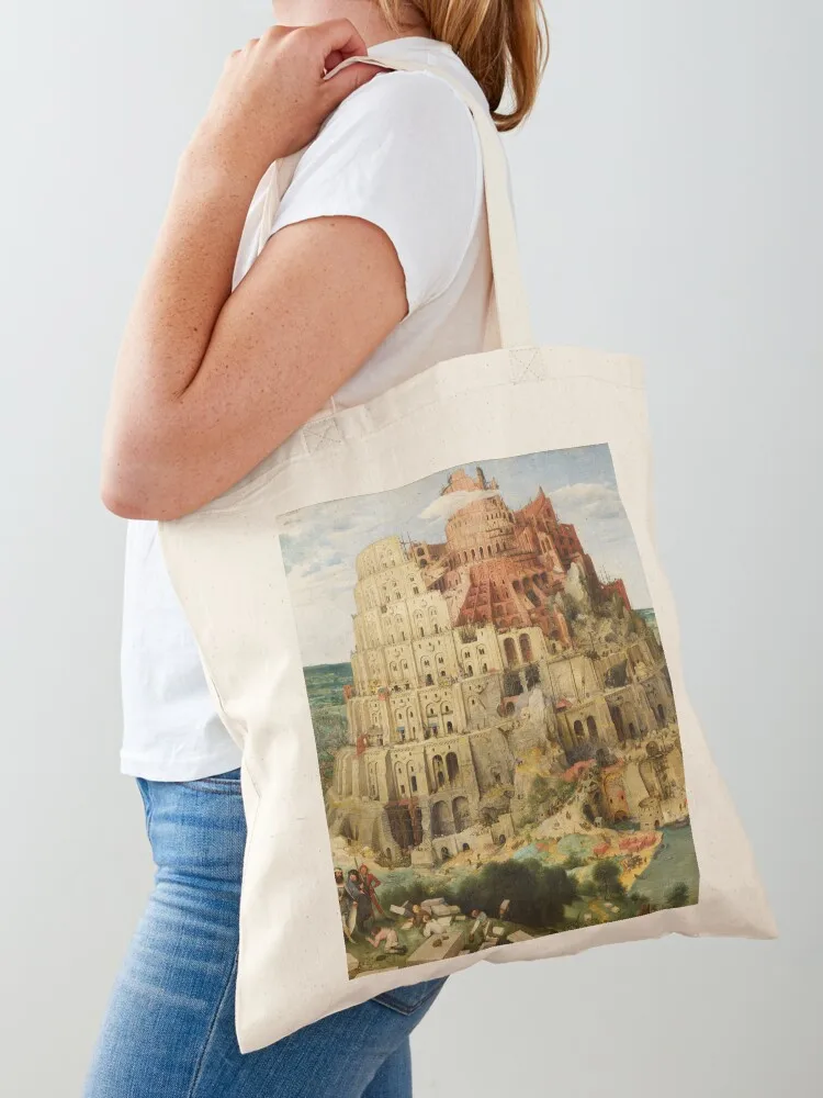 

The Tower of Babel - Pieter Bruegel the Elder Tote Bag Reusable bags canvas bags Canvas bag