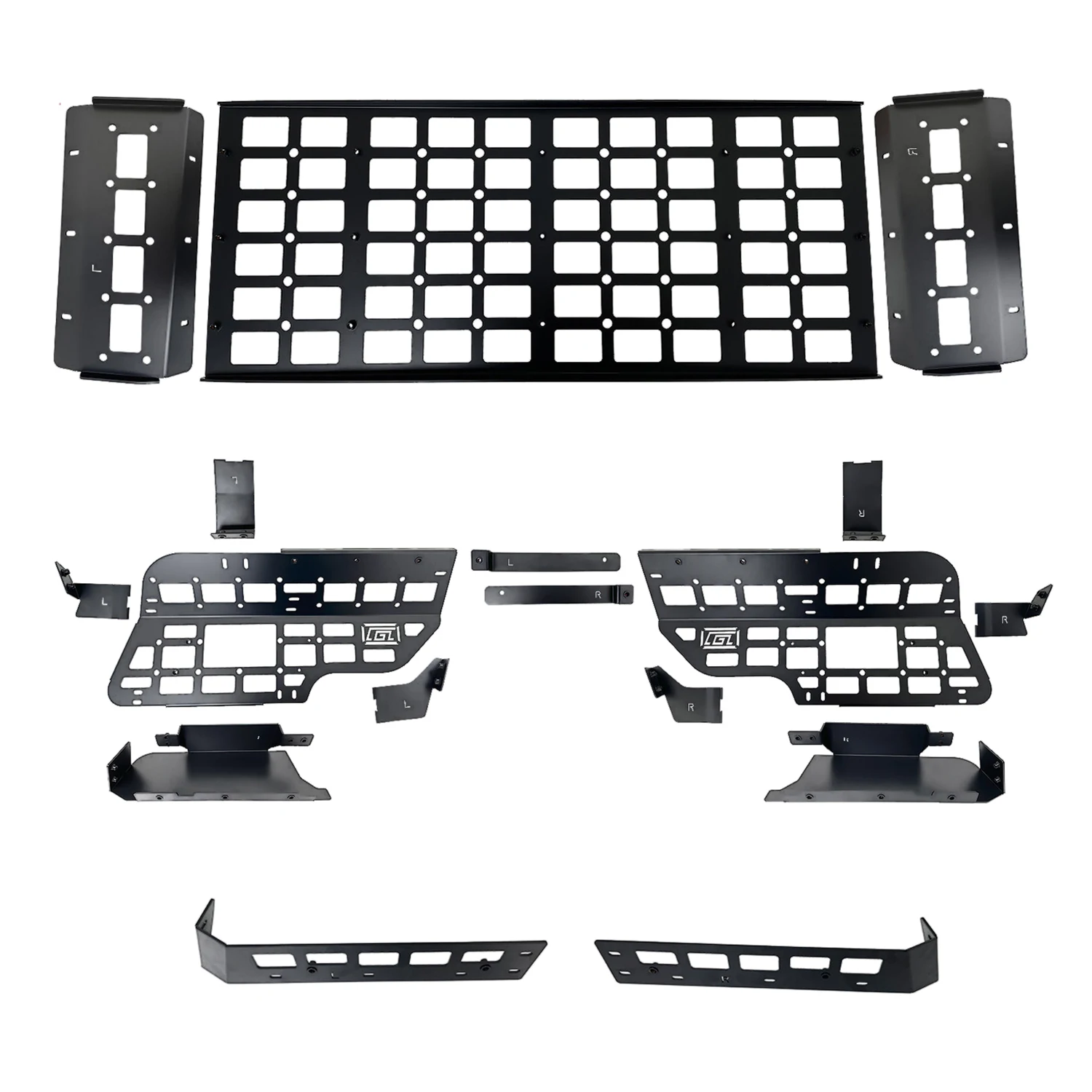 For Baic Beijing BJ30 2024-2025 MOLLE Panel Car Rear Trunk Roof Shelf Side Panels Window Debris Rack Interior Car Accessories